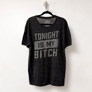 Buy Me Brunch‎ The Chive Graphic Tee Shirt Gray Monochrome Large
